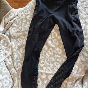 Athleta Black Leggings with Drawstring Waist